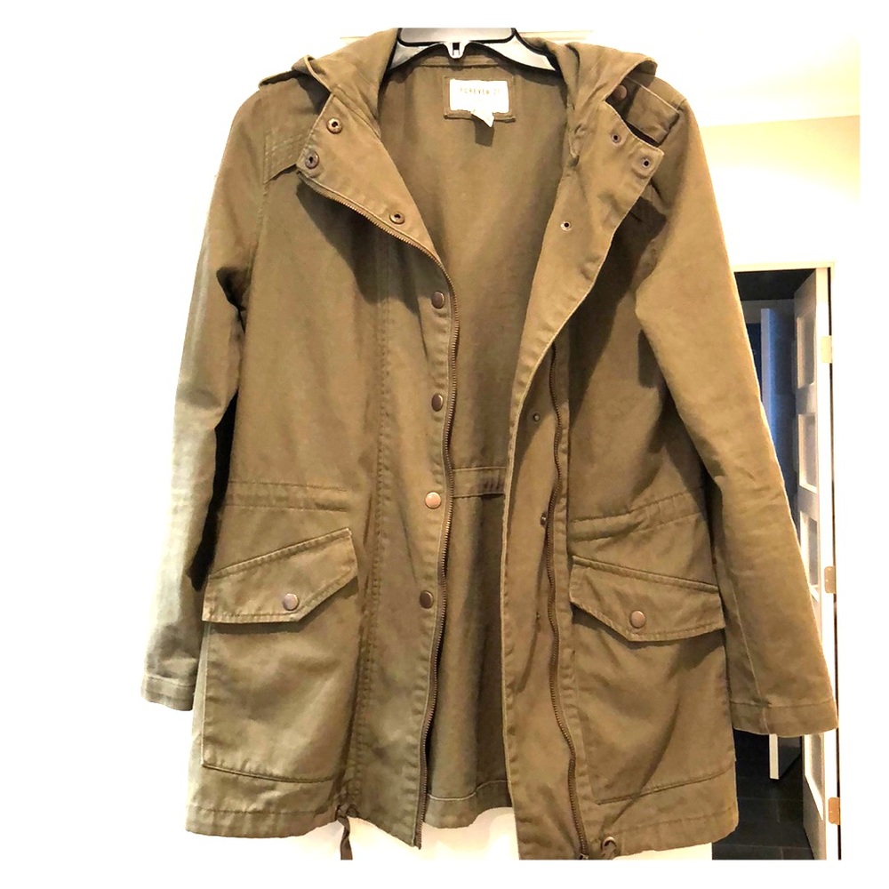 Forever 21 army green jacket small
